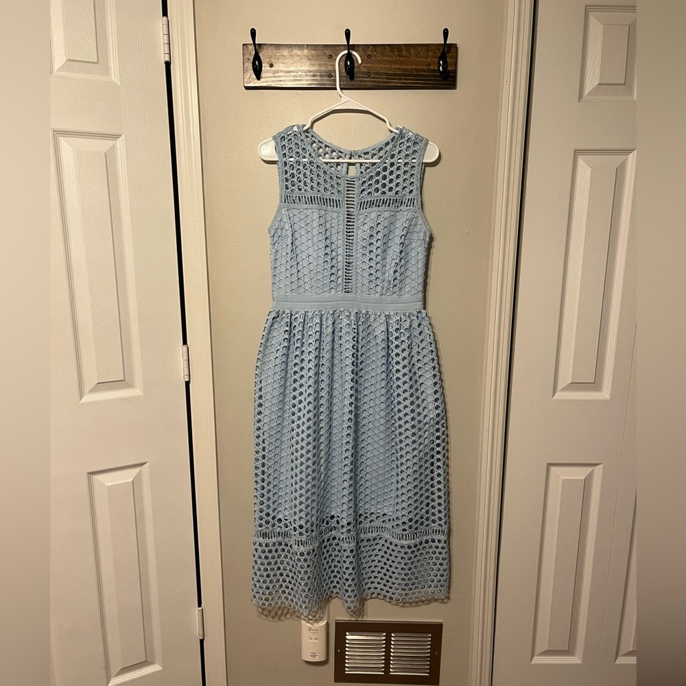 Blue midi dress